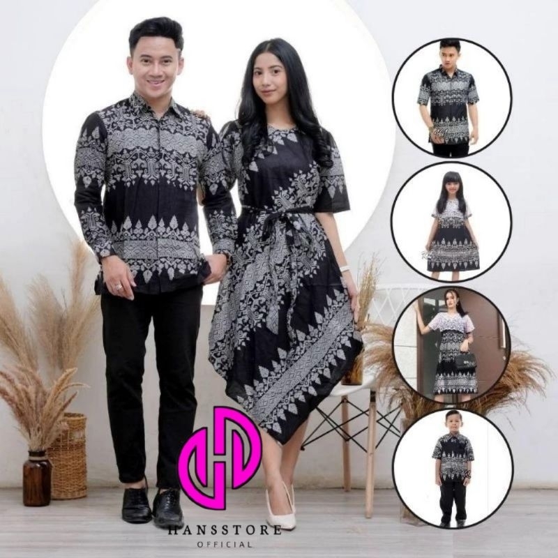 Baju Couple Lancip Dress Brokat Keluarga Pria dan Wanita Modern Batik Couple Keluarga Gamis Dress Na