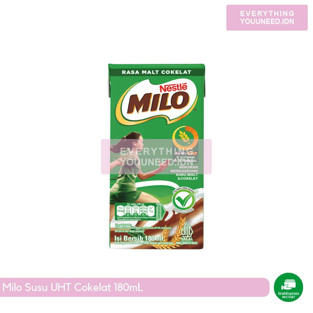 

Milo Susu UHT Cokelat 180mL