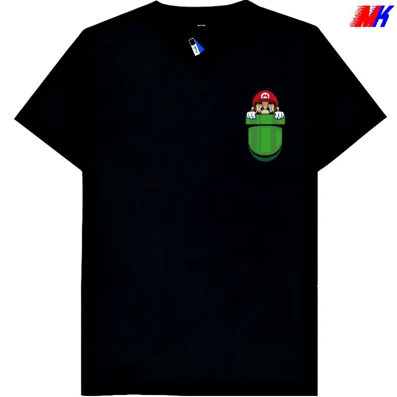 Kaos Baju Tshirt Custom Pria Wanita Anak Dewasa Super Mario Bross Saitama Dragon Ball Son Goku
