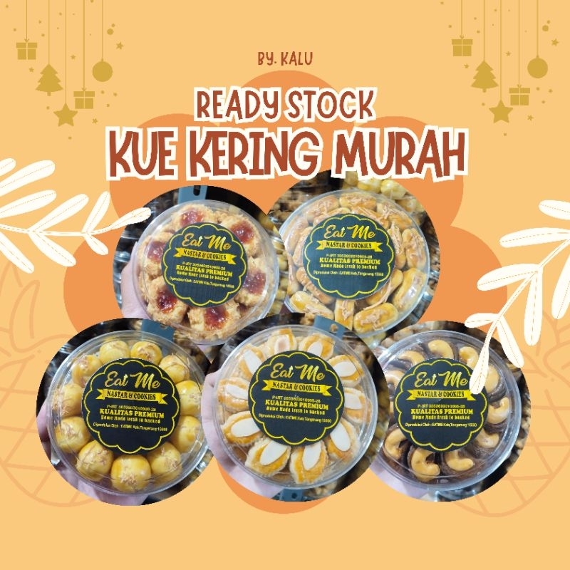 

[READY STOCK] ANEKA KUE KERING COOKIES PREMIUM MURAH Nastar Kastengel Almond Coklat Mete Thumbprint