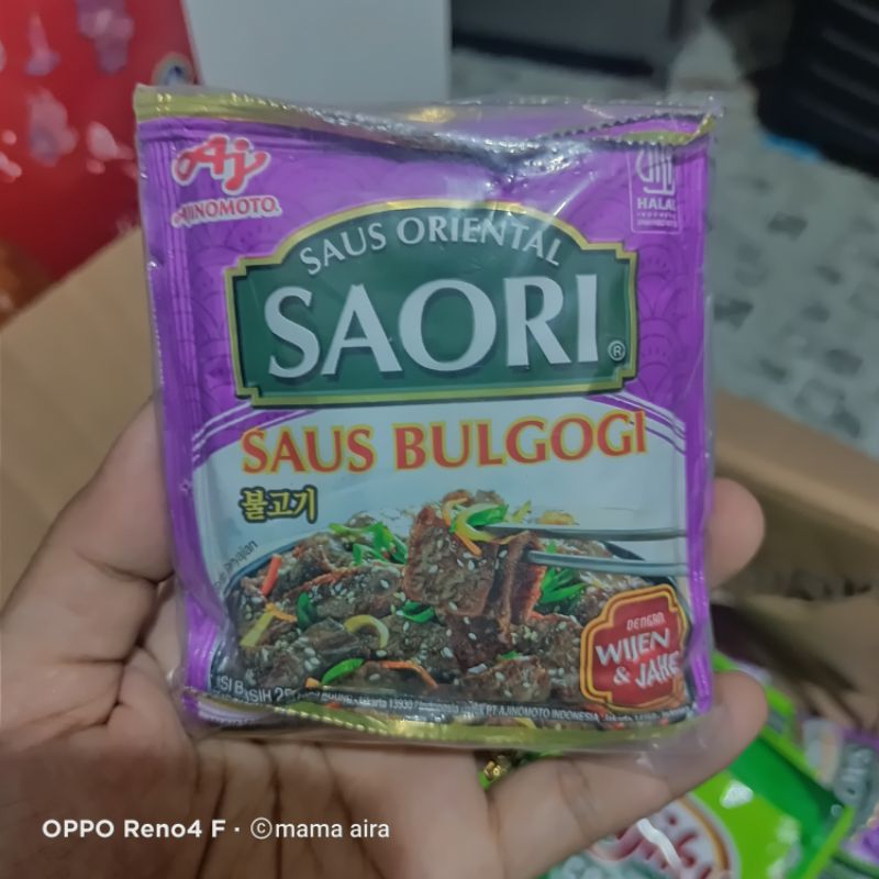 

Saori saus bulgogi 23ml per pack isi 5