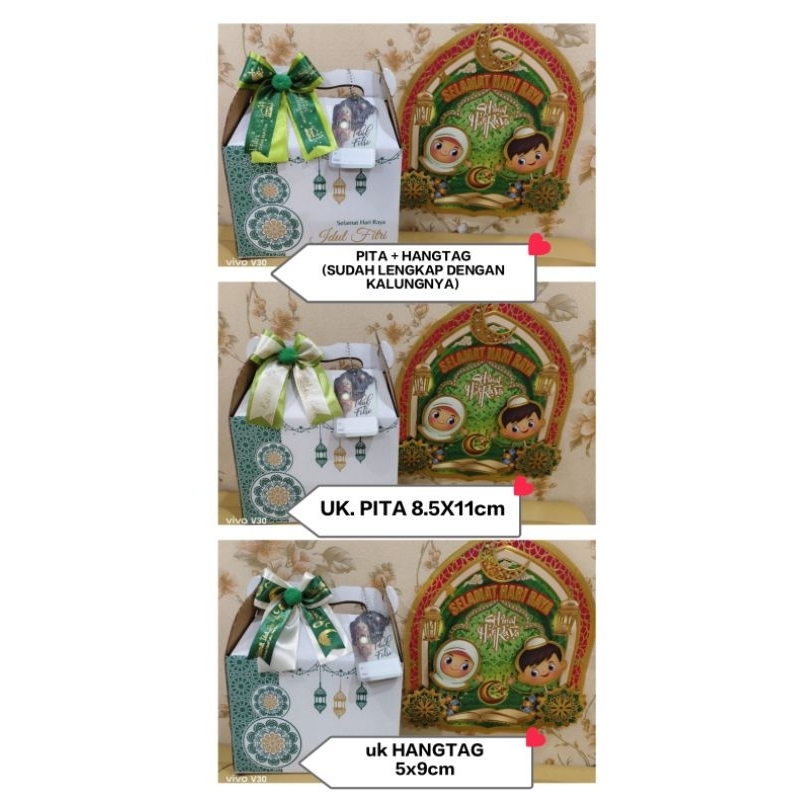 

PITA LEBARAN IDUL FITRI POMPOM + HANGTAG