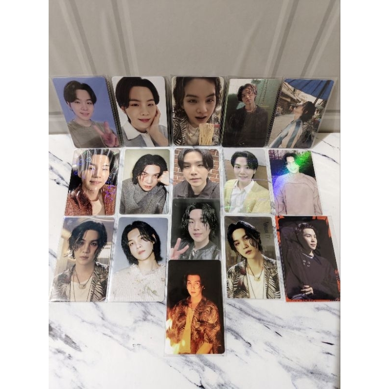 [READY] Photocard PC Suga Dday UMS JPFC Luckydraw Tour Metallic Gummy Vinyl Scar Dday movie