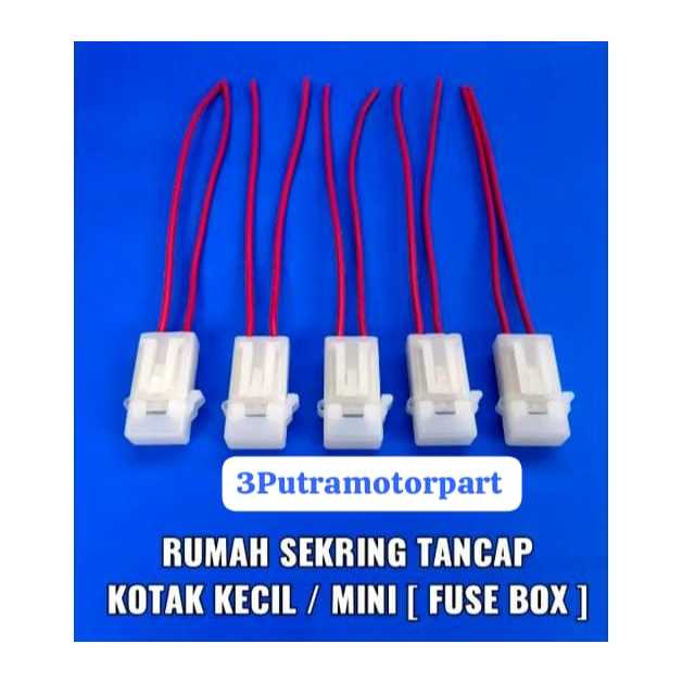 FUSE SOCKET HOLDER BOX / RUMAH SEKRING TANCAP KERAMIK KOTAK KECIL MINI UNIVERSAL BEBEK MATIC SHOGUN 