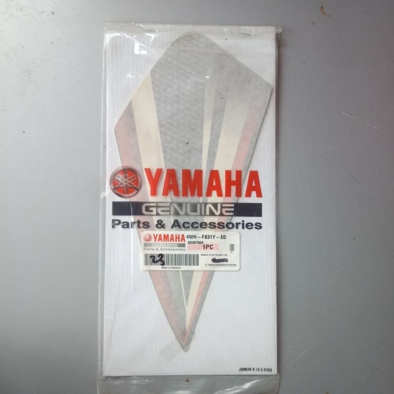 STRIPING SAYAP LUAR KANAN ATAS F1ZR 2004 KANAN ATAS F1ZR HITAM ORANGE ORIGINAL