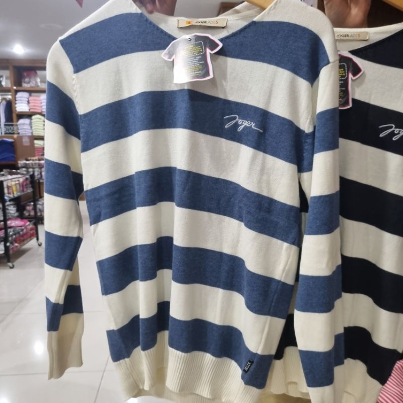 SWEATER V NECK LADIES ORIGINAL JOGER. OLEH OLEH BALI. SWEATER CEWEK OUTER SALUR