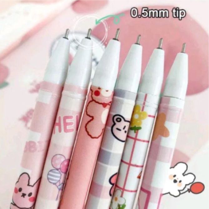 

Pulpen Pena Bisa Dihapus Motif Kawai 0.5mm