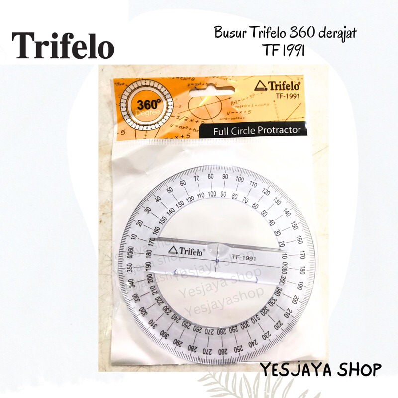 

{1 pc} Busur Lingkaran Trifelo TF-1991 TEBAL 360 / Protractor 360 TRIFELO / Busur Trifelo 360 derajat