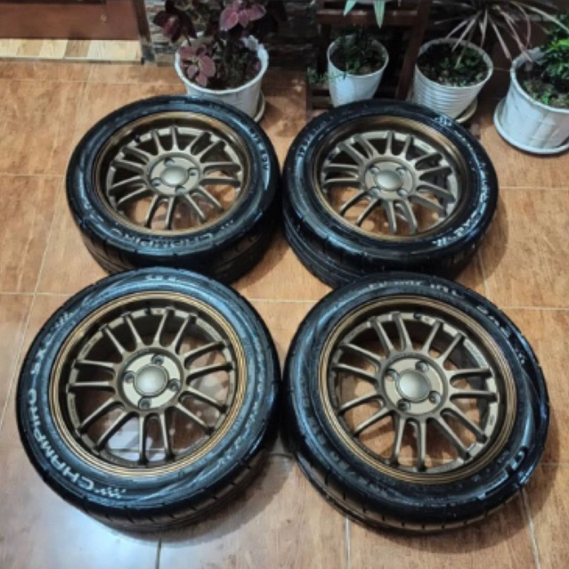 VELG RE30 Ring 15 Lebar 6,5 Et40 Ban Champiro SX2 JDM 