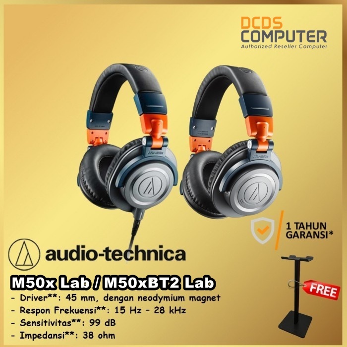 Audio-Technica ATH-M50x LAB M50xLab Professional Monitor Headphones / M50x BT Bluetooth M50xBT M50xB