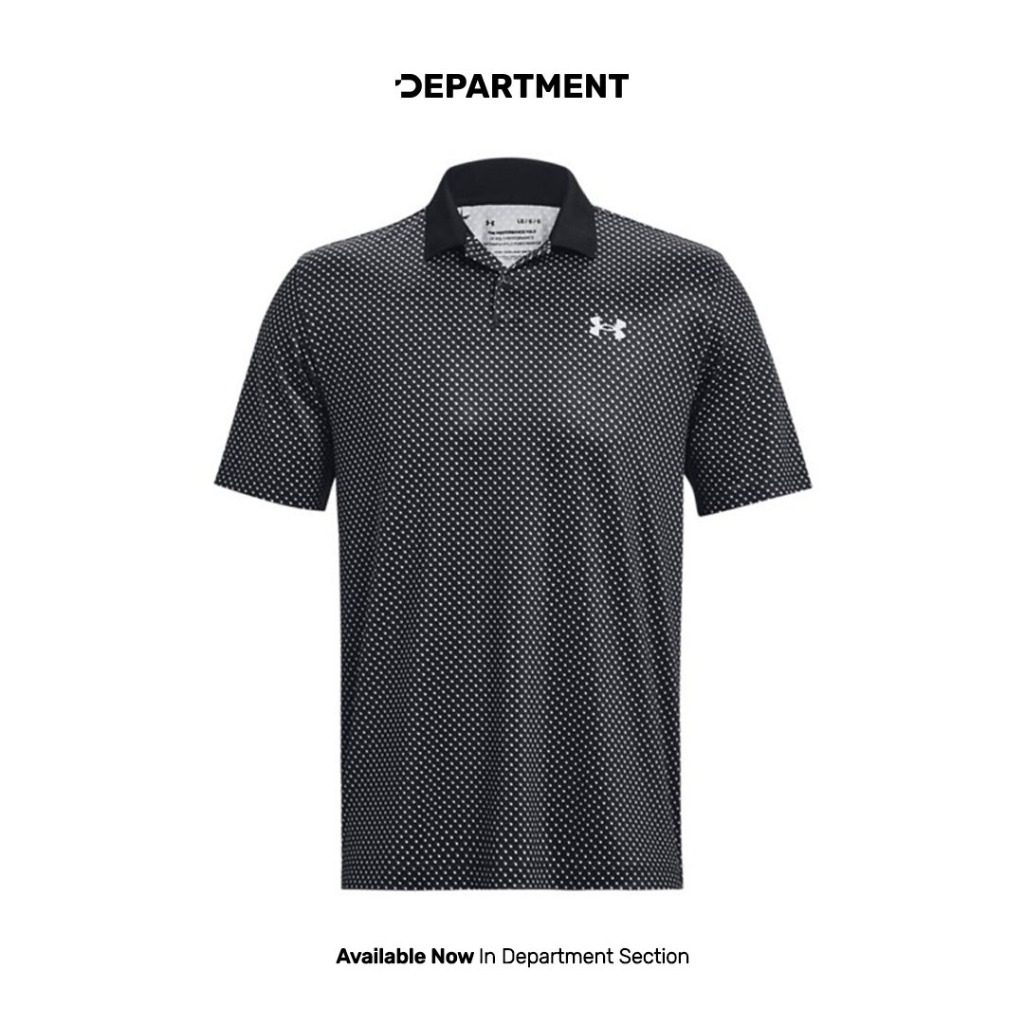 UNDER ARMOUR Kaos Golf Pria PERF 3.0 PRINTED POLO 1377377003 ORIGINAL