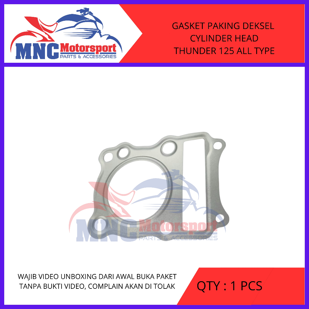GASKET PAKING DEKSEL CYLINDER HEAD KC THUNDER 125