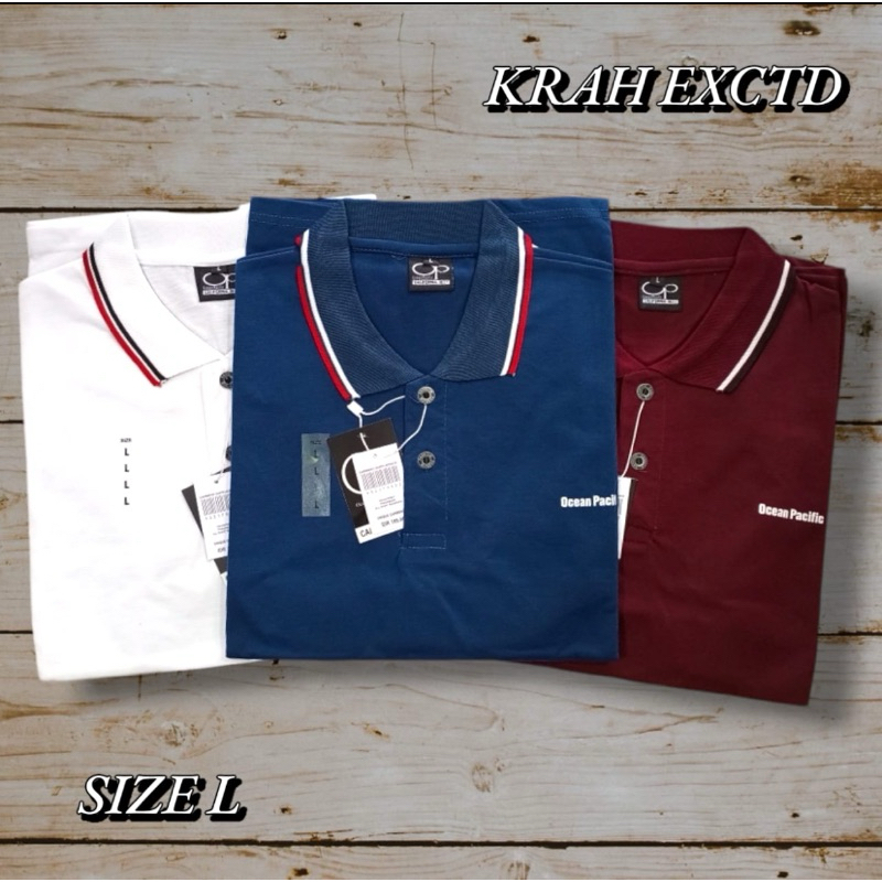 PAKET HEMAT 3 PCS 100 RIBUAN KAOS KERAH PRIA