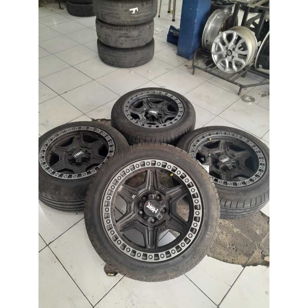 VELG MOBIL BEKAS TERIOS R16 LUBANG 5 HSR XTS02 R16X7 H5X114 ET15 + BAN 215 55 R16