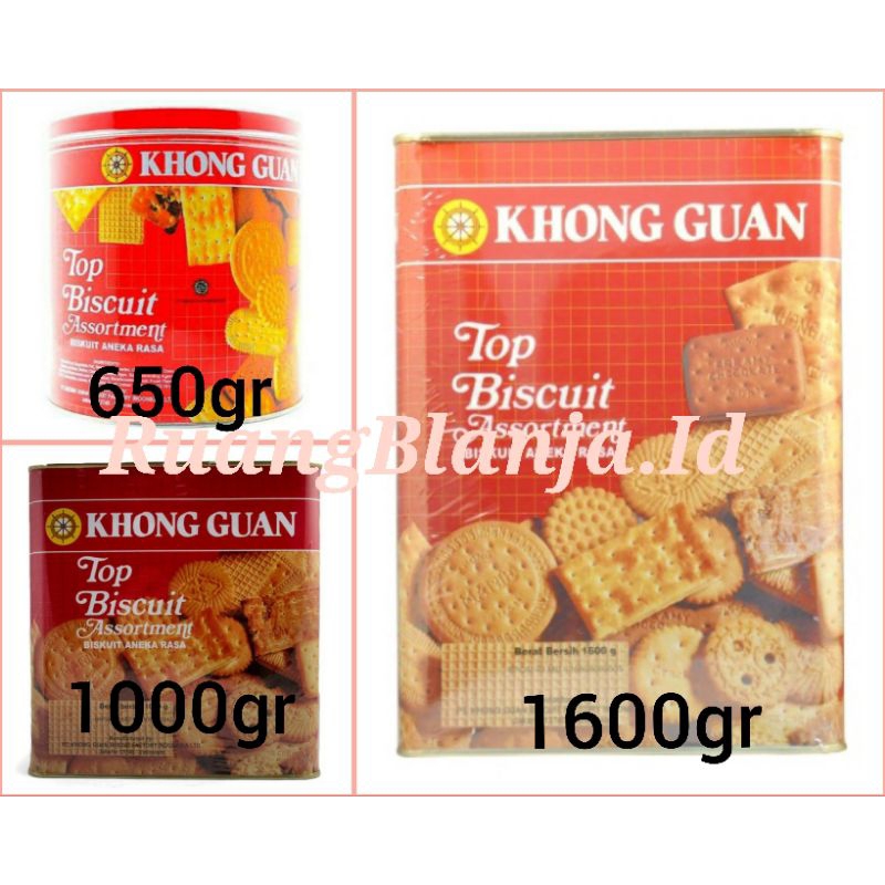 

Khong guan Top biscuit assortment 1600gr 1000gr 650gr biskuit aneka rasa