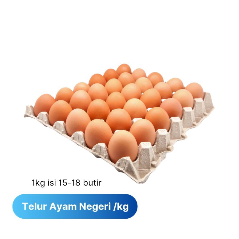 

Telur ayam negeri 1 tray isi 30 butir