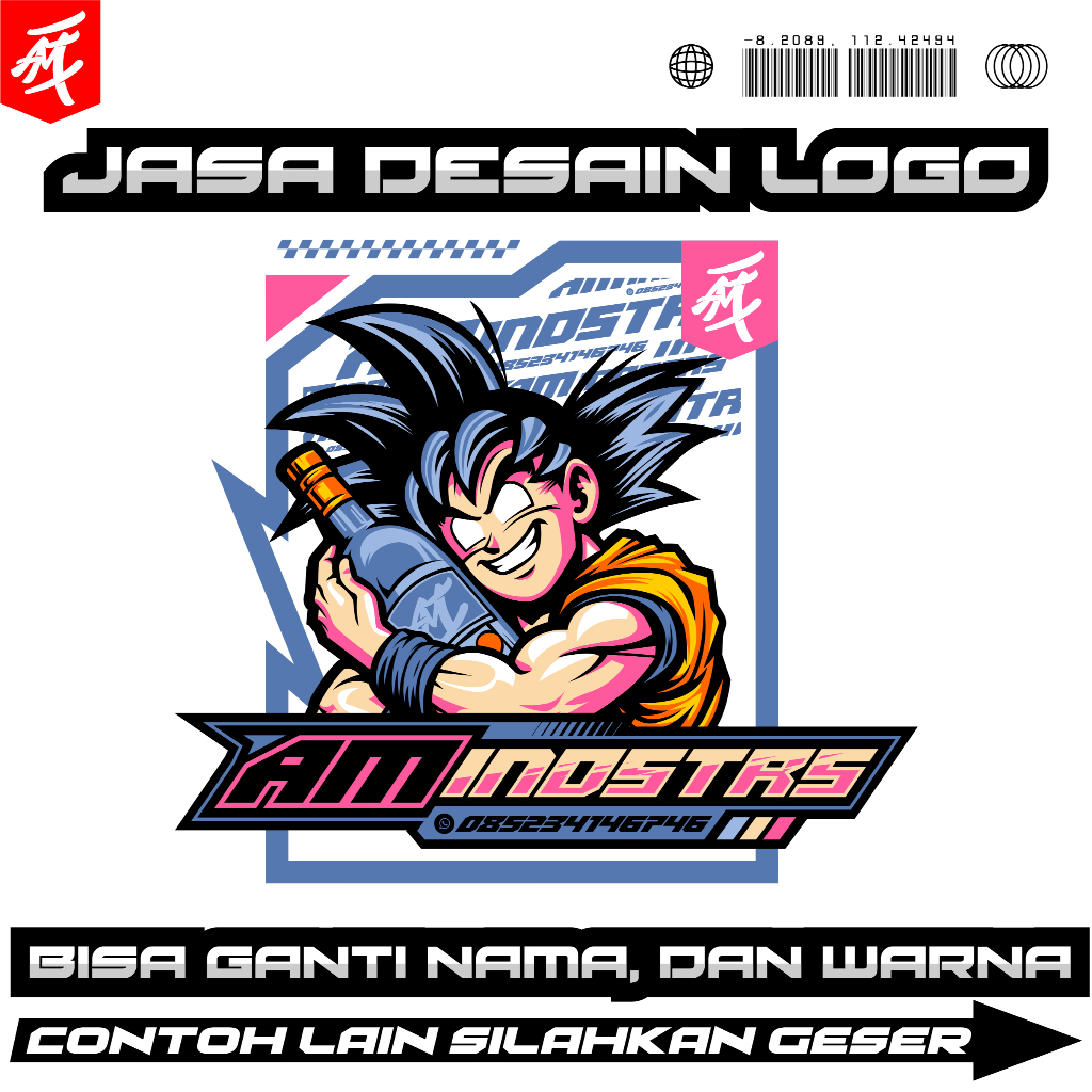 Jasa Desain Logo Racing, Bengkel, Komunitas,DLL.