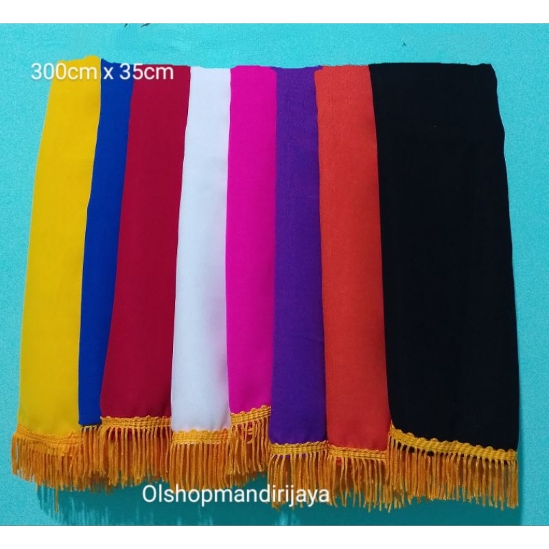 Selendang Tari Dewasa / Selendang Tari Rumbai / Selendang Tari 3 meter / Sampur Tari Dewasa