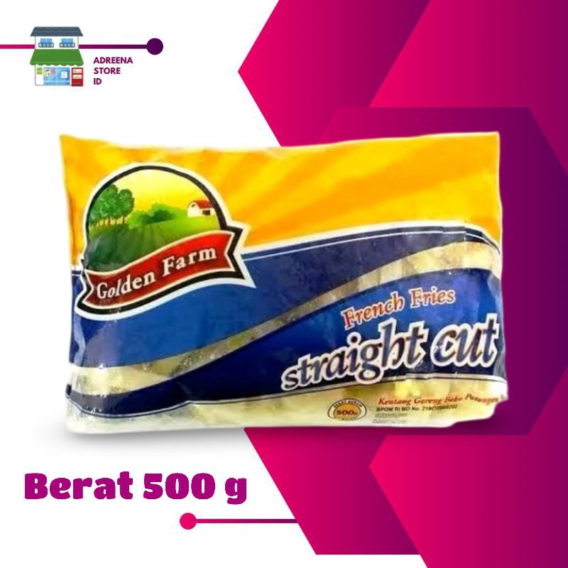 

KENTANG GOLDEN FARM STRAIGHT CUT BERAT 500 G FROZEN FOOD PROMO