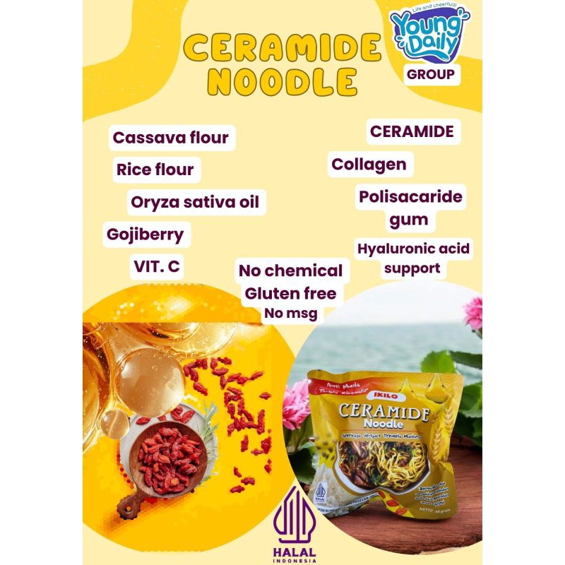 

Mie instan kesehatan IKILO CERAMIDE noodle