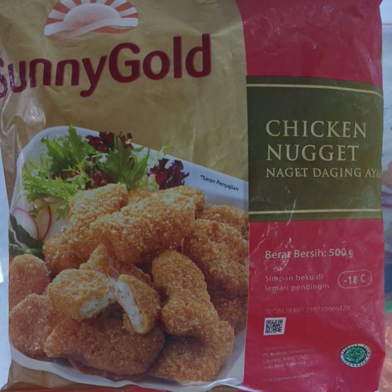 

SUNNY GOLD CHICKEN NUGGET 500 GRAM
