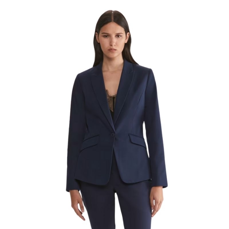 Jas Blazer Kerja Kantor Biru Navy Wanita Esprii* Branded