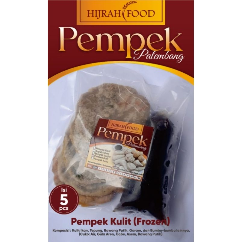 

[5 PCS] PEMPEK KULIT - FROZEN PAKET HEMAT - PEMPEK HIJRAH (Hijrah Food) Asli Palembang