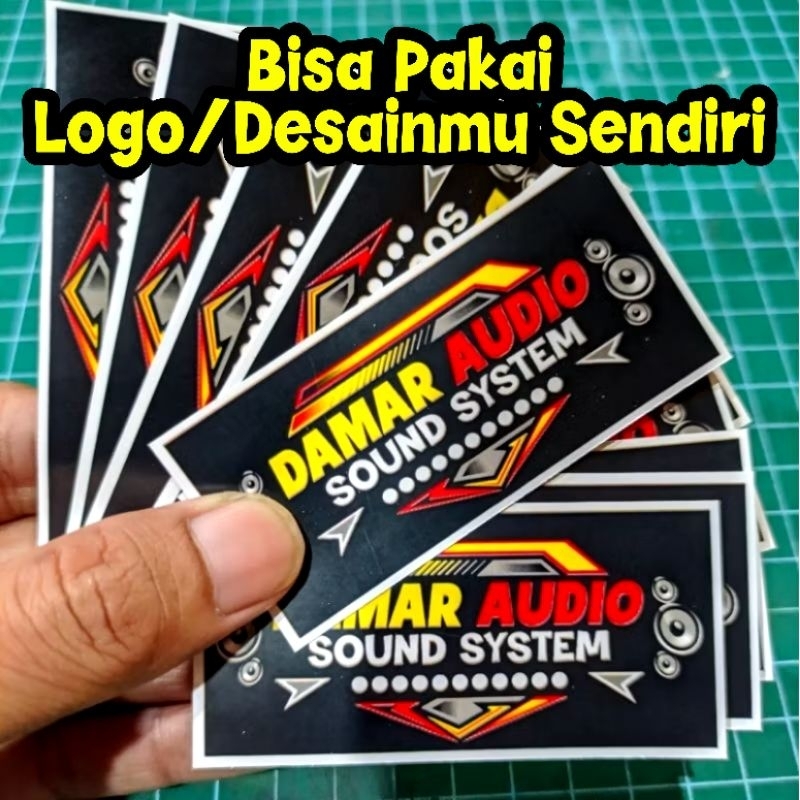 

(GRATIS ONGKIR) isi 24pcs STICKER Custom Nama Sound System dan lainnya