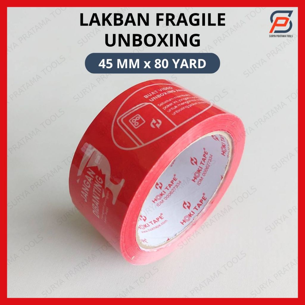 

Lakban Fragile Unboxing 2 Inch 45mm x 80 Yard Isolasi Tape Selotip Unboxing 45 mm