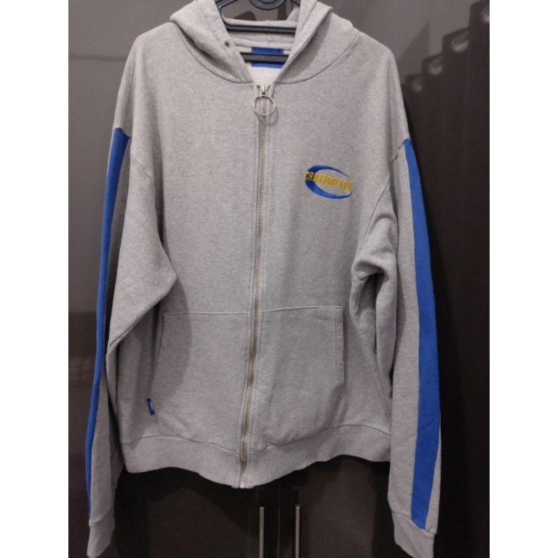 SWEATER HOODIE GREY CROSS