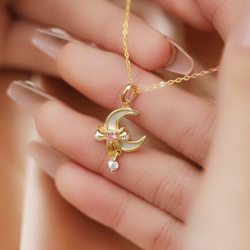 Kalung Titanium Bulan Sabit