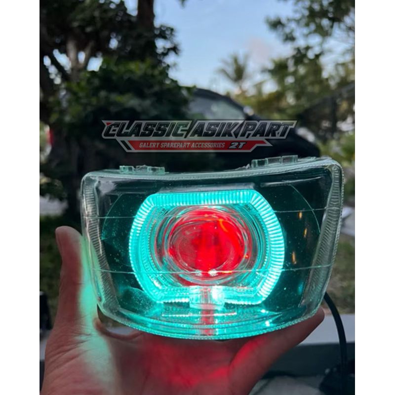 LAMPU DEPAN FIZR BILED LED PROJI BILED F1ZR VEGA LAMA