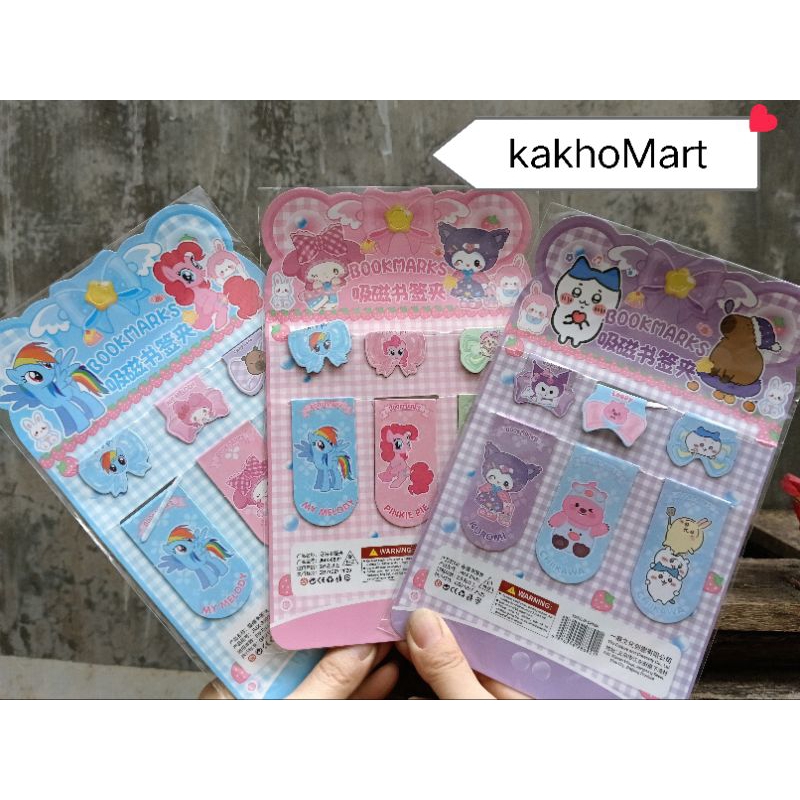 

KakhoMart Pembatas buku magnet karakter