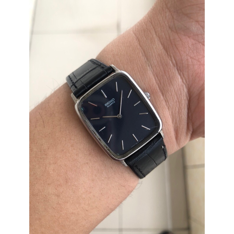 jam tank seiko dark blue dial original