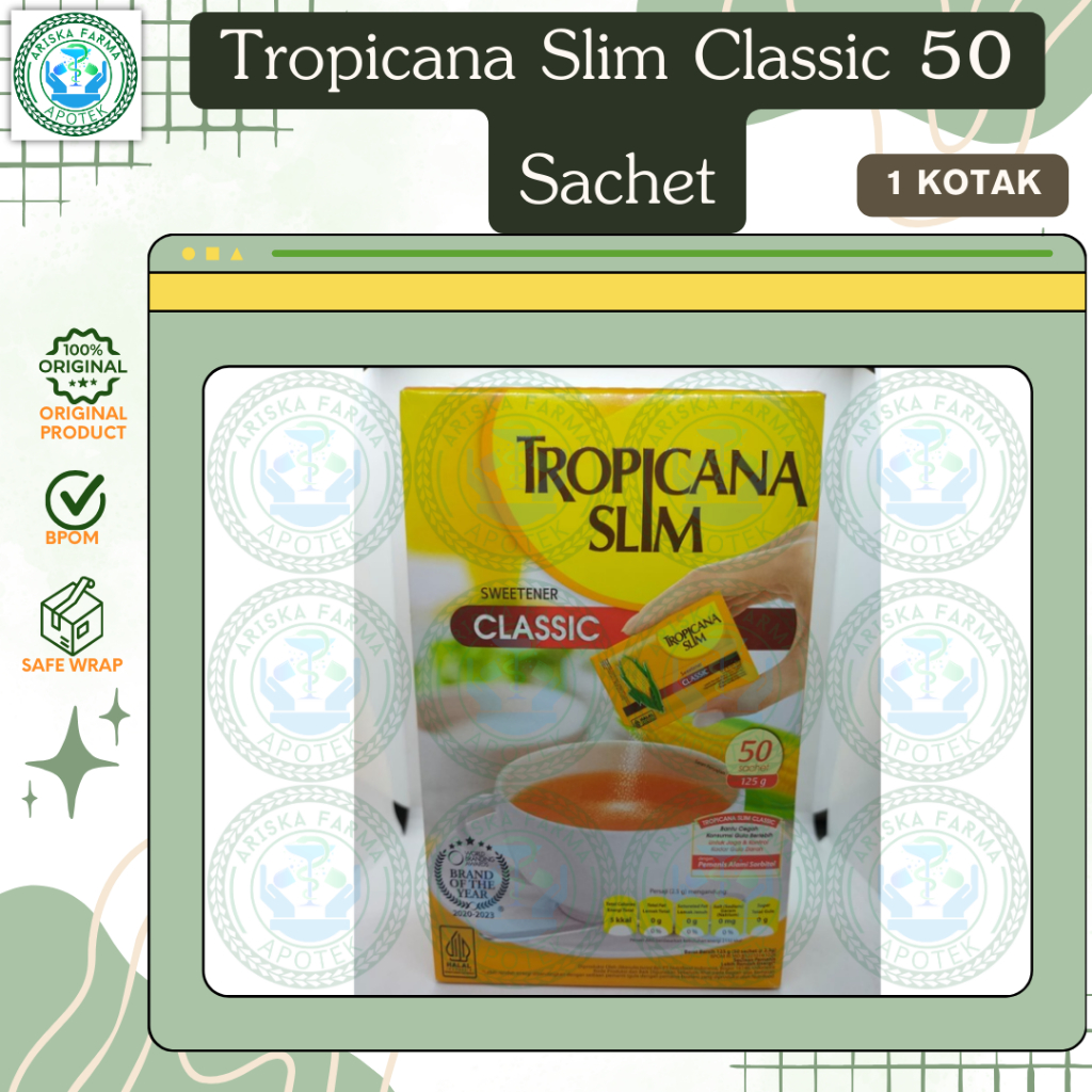 

Tropicana Slim Classic 50 Sachet per kotak