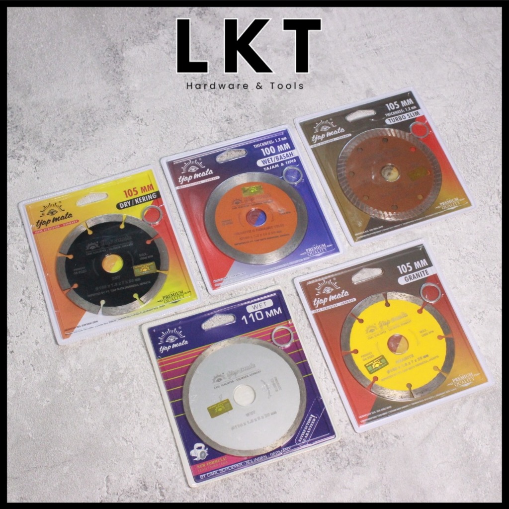 TJAP MATA Diamond Wheel Mata Potong Gerinda Turbo / Granit / Kering / Basah 4 Inch