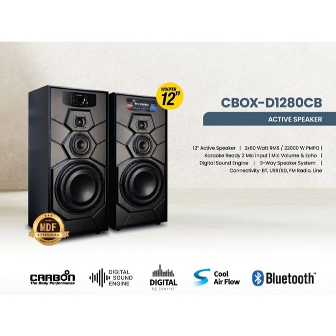 SHARP ACTIVE SPEAKER CBOX-D1280CB Khusus BATAM