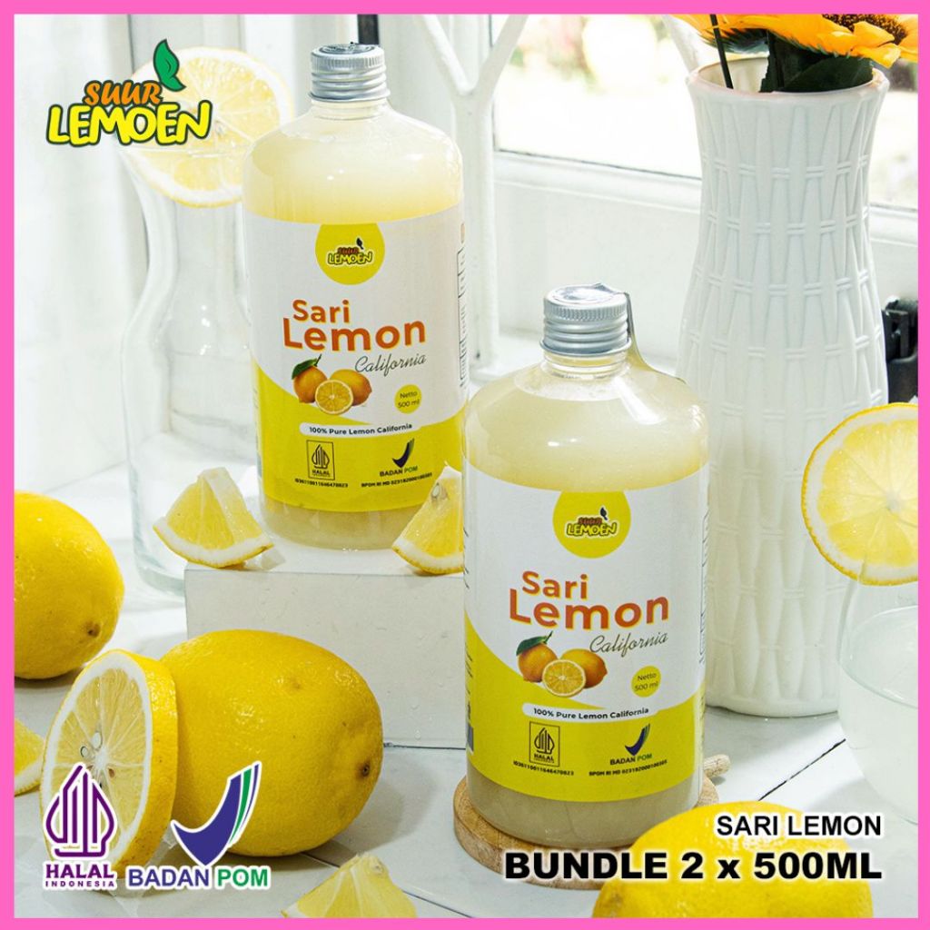 

Sari Lemon 1 Liter Murni Asli 100% Organik by Suurlemoen untuk Diet Detox Original