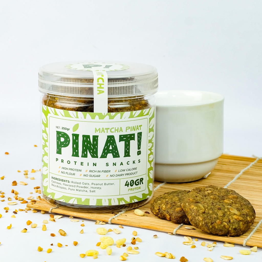 

PEANUT OATMEAL PROTEIN DIET COOKIES | MATCHA PINAT FLAVOR