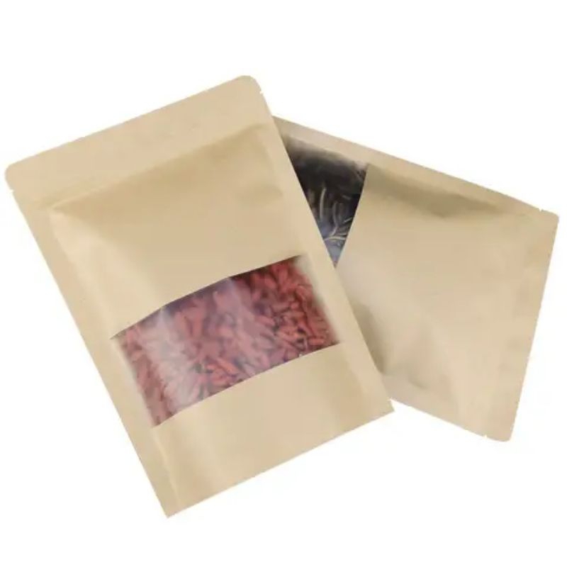 Standing Pouch Paper Kraft Window