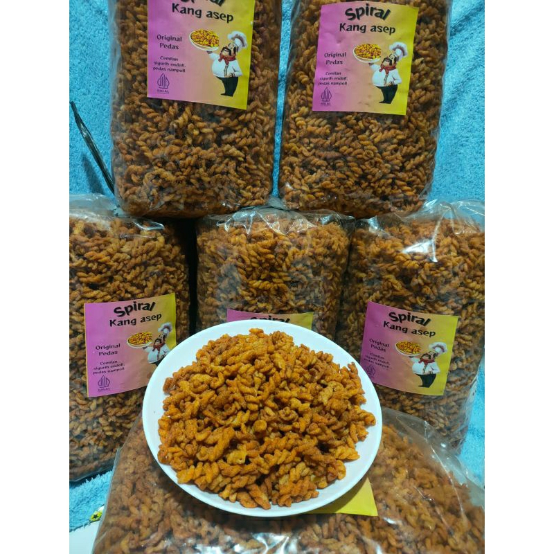 

macaroni spiral/fusili 500gram super pedas gurih nagih terlaris