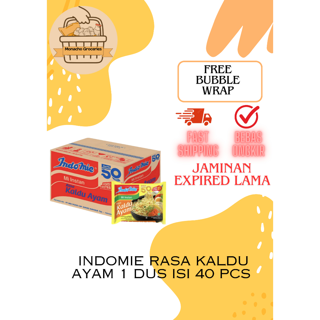 

INDOMIE RASA KALDU AYAM 1 DUS ISI 40