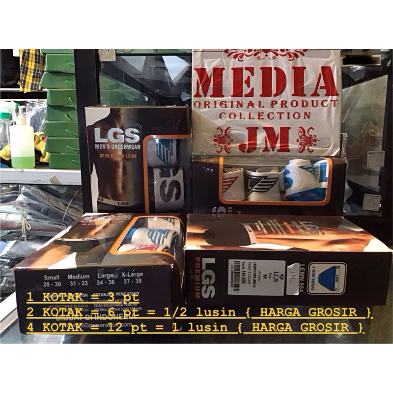 [JM]{102} CD LGS BRIEF COKLAT 884 ISI 3 { M,L,XL }