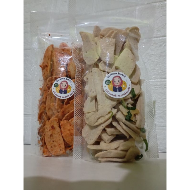 

Basreng original dan pedas daun jeruk