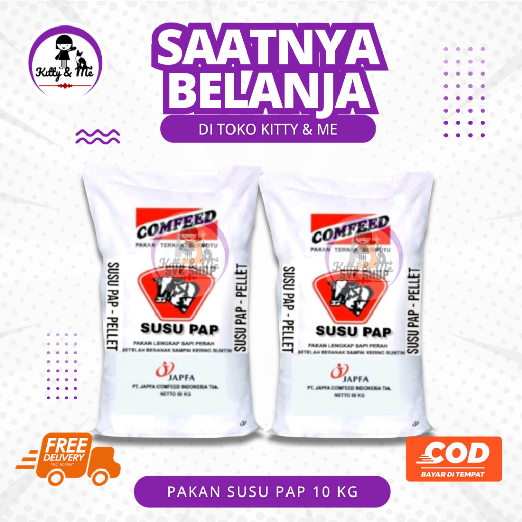 SUSU PAP 10 KG  - Susu Pap Kemasan 10kg Untuk Ternak Pedet Usia Di Bawah 6 Bulan