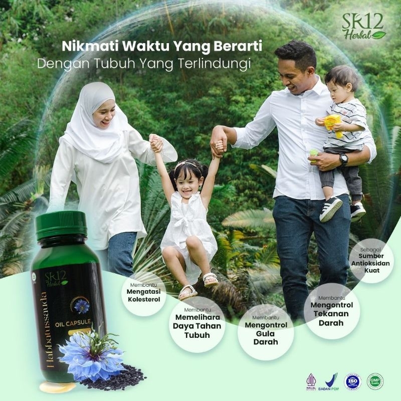 

SR12 Habbatussauda herbal jintan hitam premium grade A / kapsul habbatussauda