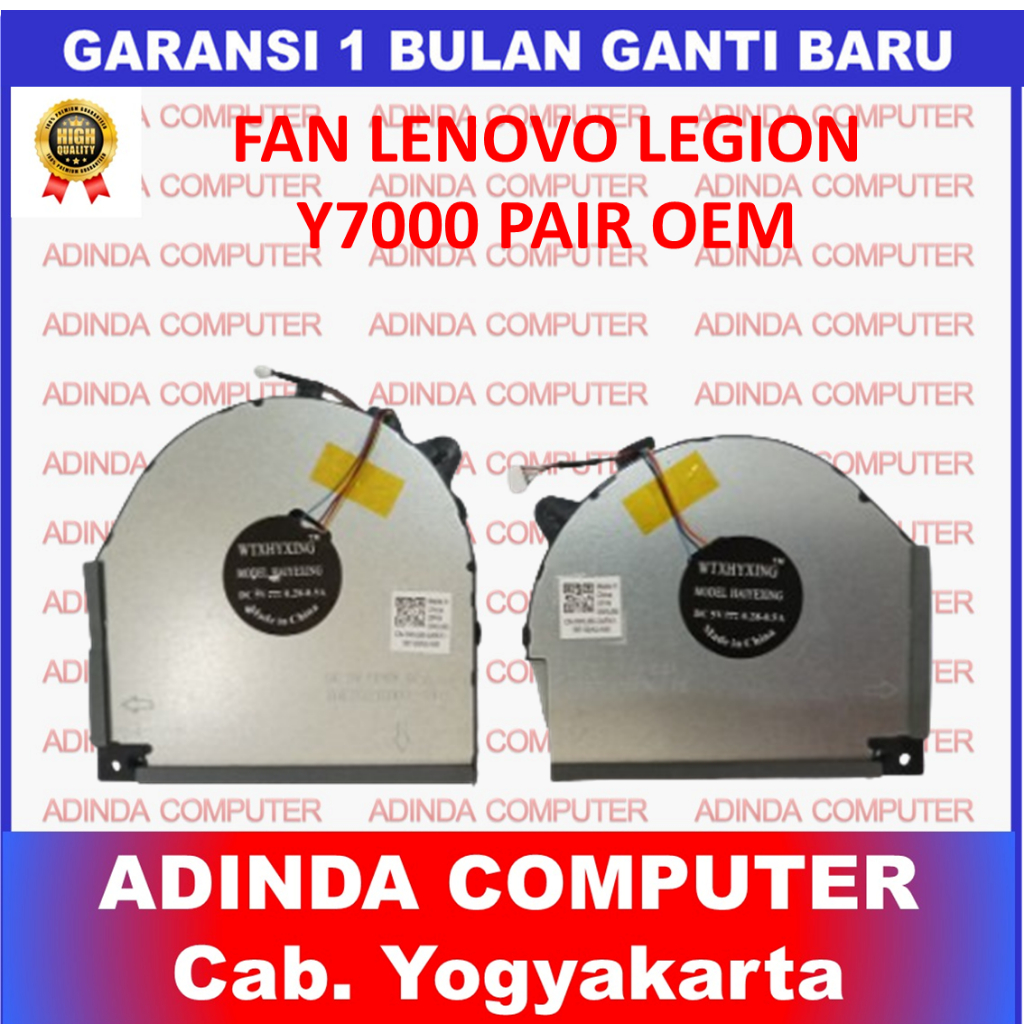 Fan Lenovo Legion Y7000 Y530 Y530-15ICH Y530-15ICH-1060 PAIR OEM