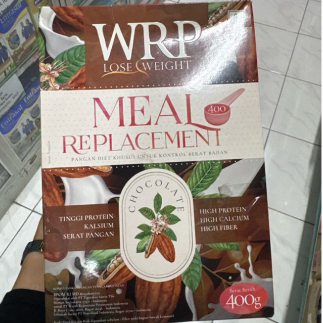 

WRP MEAL REPLACE CHOCOLATE 400gr