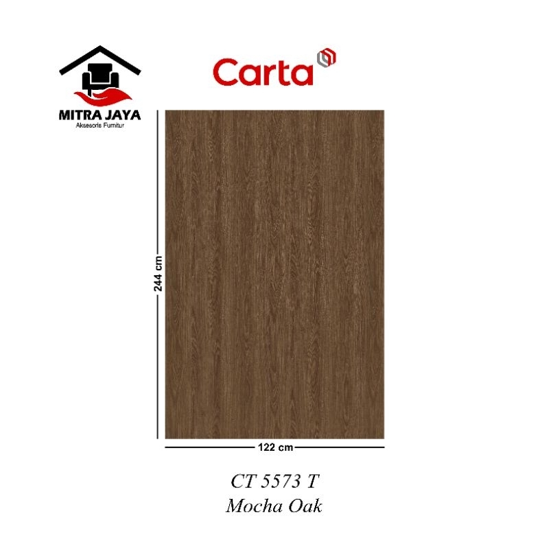 HPL Carta CT 5573 T Carta HPL Mocha Oak CT5573T CARTA Hpl Pelapis Kayu Tipe Ct5573t Mocha Oak