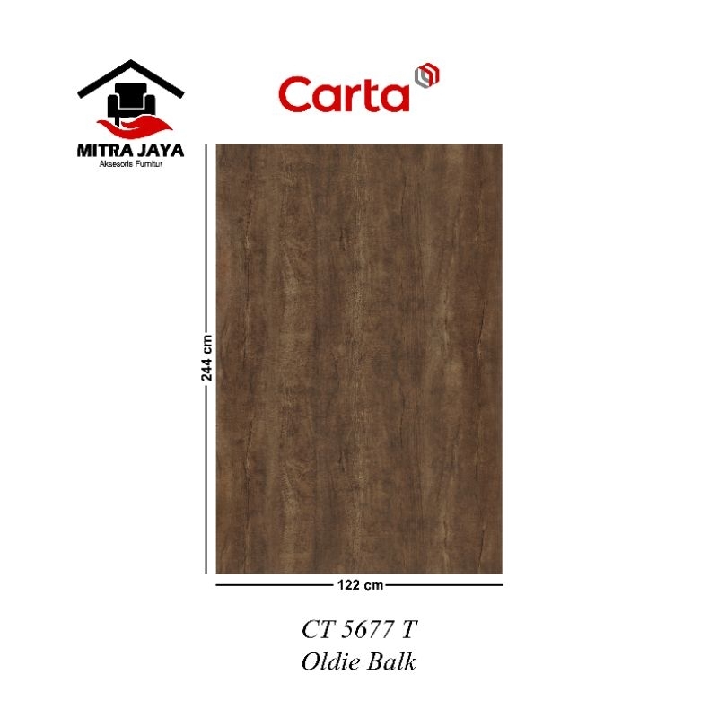 HPL Carta CT 5677 T Carta HPL Oldie Balk CT5677T CARTA Hpl Pelapis Kayu Tipe Ct5677t Oldie Balk